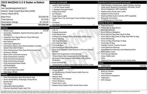 2023 Mazda Mazda3 2.5 S Select