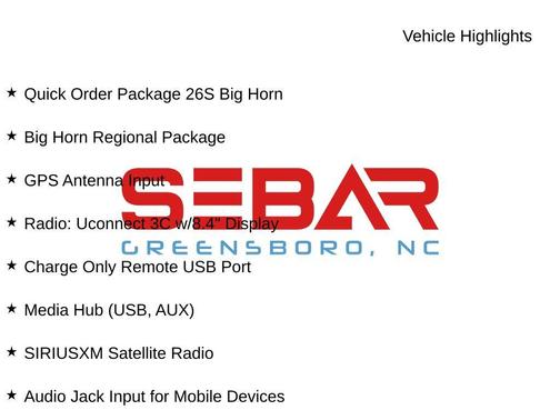 2017 RAM 1500 Big Horn