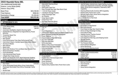 2022 Hyundai KONA SEL