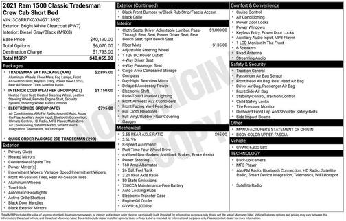 2021 RAM 1500 Tradesman
