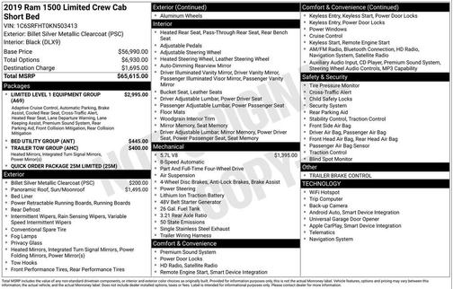 2019 RAM 1500 Limited
