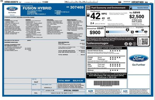 2017 Ford Fusion Hybrid SE