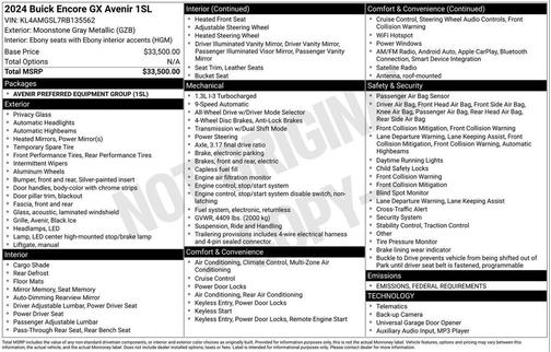 2024 Buick Encore GX Avenir