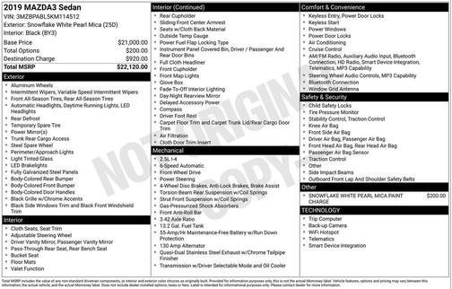 2019 Mazda Mazda3 FWD