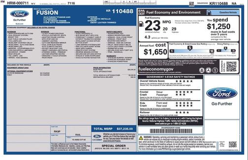 2019 Ford Fusion Titanium