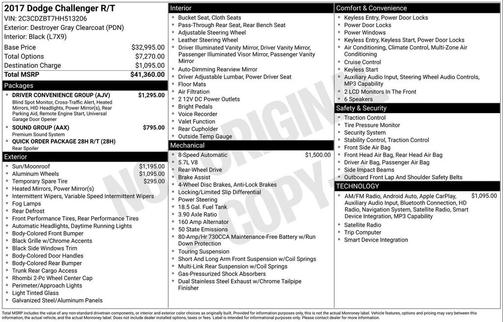2017 Dodge Challenger R/T