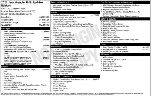 2021 Jeep Wrangler Unlimited 4xe Rubicon