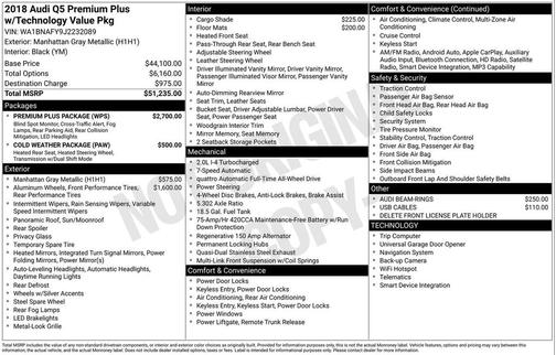 2018 Audi Q5 2.0T Tech Premium