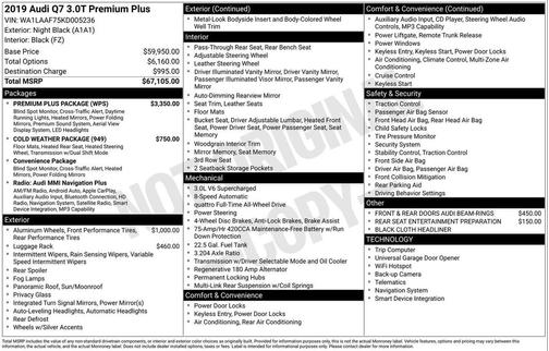 2019 Audi Q7 55 Premium Plus