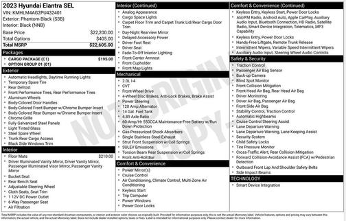 2023 Hyundai ELANTRA SEL