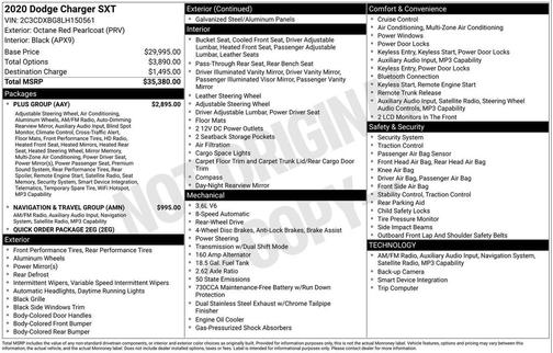 2020 Dodge Charger SXT