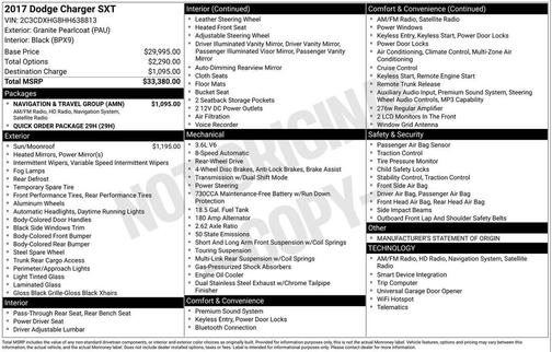 2017 Dodge Charger SXT