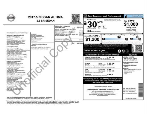 2017 Nissan Altima 2.5 SR