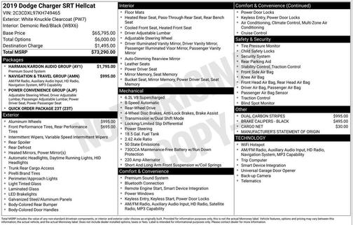 2019 Dodge Charger SRT Hellcat