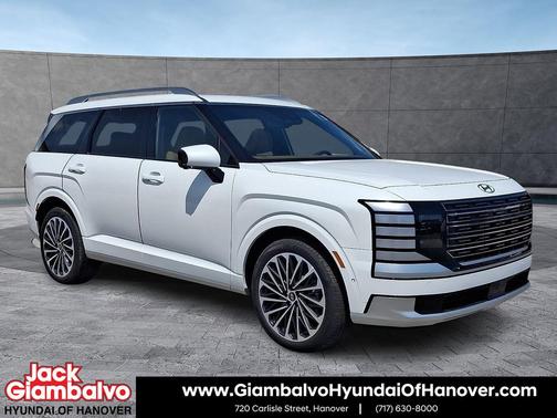 Creamy White Pearl 2026 Hyundai Palisade Hybrid Calligraphy