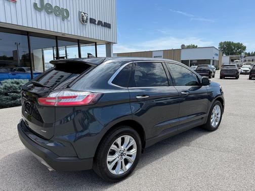 Stone Blue Metallic 2022 Ford Edge Titanium