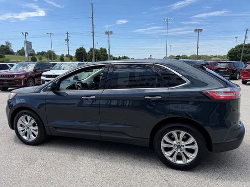 Stone Blue Metallic 2022 Ford Edge Titanium