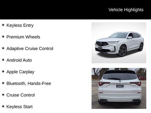 2026 Acura MDX Advance Package