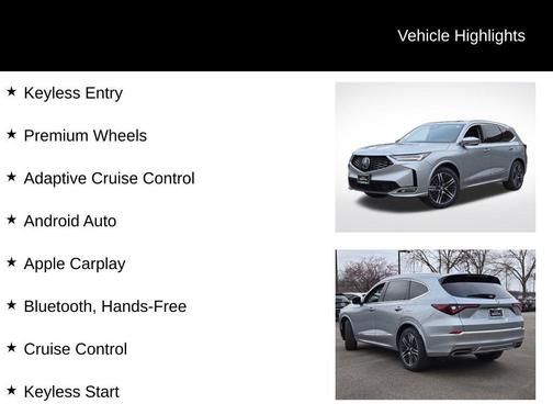 2026 Acura MDX Advance Package