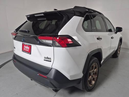Ice Cap/Midnight Black Metallic 2024 Toyota RAV4 Hybrid Woodland Edition