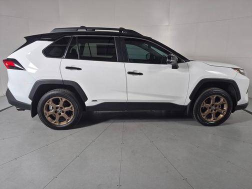Ice Cap/Midnight Black Metallic 2024 Toyota RAV4 Hybrid Woodland Edition