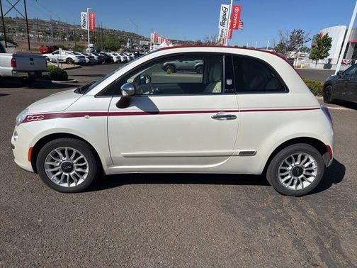 Pearl White 2014 FIAT 500 Lounge