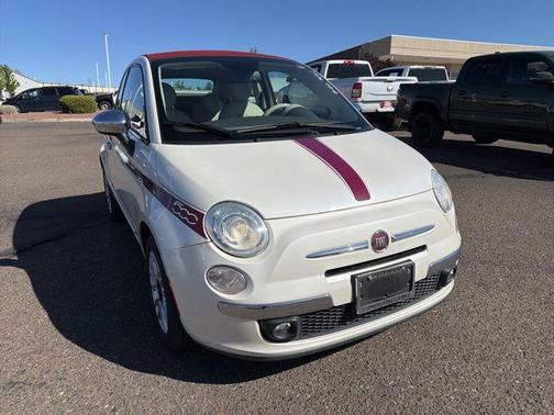 Pearl White 2014 FIAT 500 Lounge