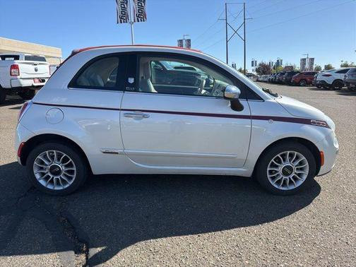 Pearl White 2014 FIAT 500 Lounge