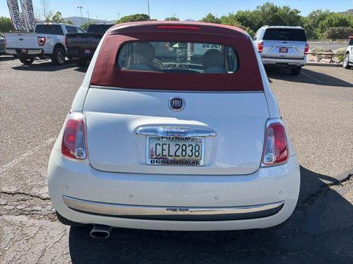 Pearl White 2014 FIAT 500 Lounge