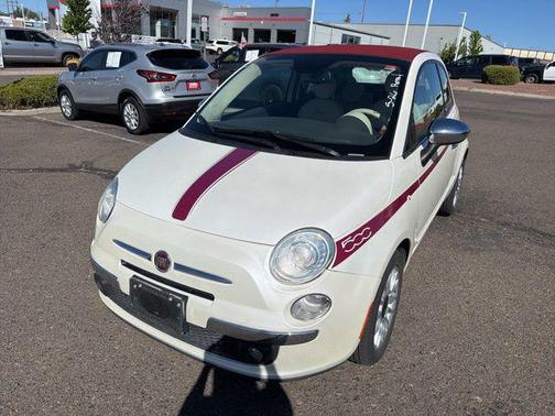 Pearl White 2014 FIAT 500 Lounge