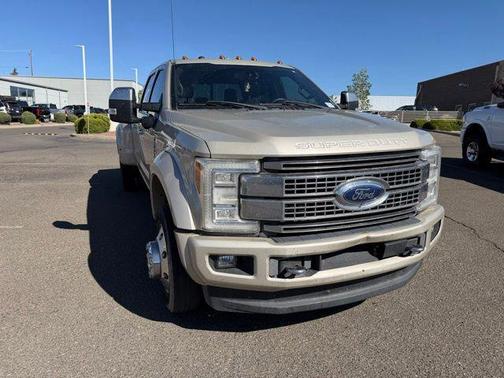 White Gold Metallic 2017 Ford F-450 Platinum