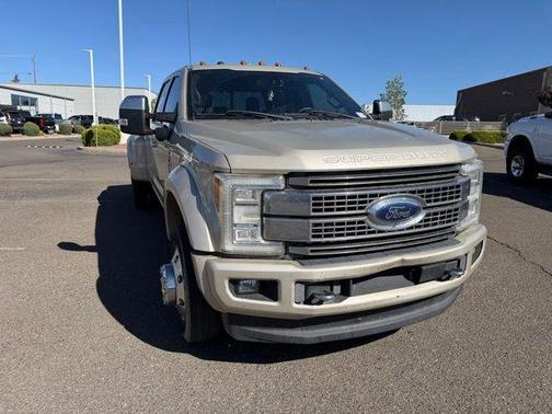 White Gold Metallic 2017 Ford F-450 Platinum