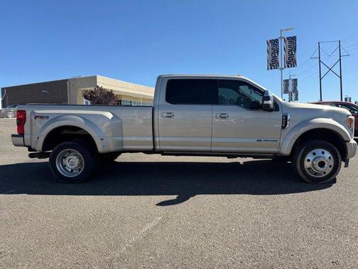 White Gold Metallic 2017 Ford F-450 Platinum