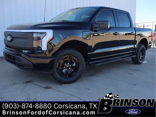 Agate Black Metallic 2025 Ford F-150 Lightning XLT
