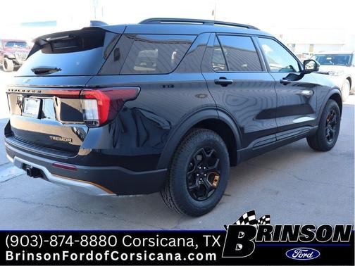 Agate Black Metallic 2026 Ford Explorer Tremor