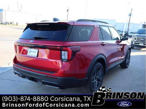 Rapid Red Metallic Tinted Clearcoat 2026 Ford Explorer ST-Line