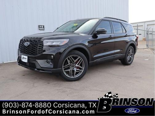 Agate Black Metallic 2026 Ford Explorer ST-Line