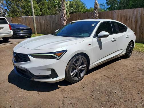 White 2025 Acura Integra CVT w/A-Spec Technology Package