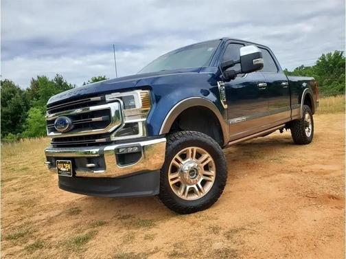 Blue 2020 Ford F-350 King Ranch