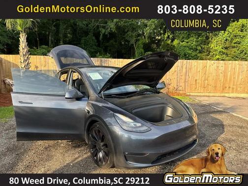 Gray 2021 Tesla Model Y Performance AWD
