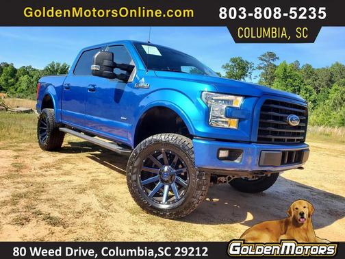 Blue 2016 Ford F-150 XLT