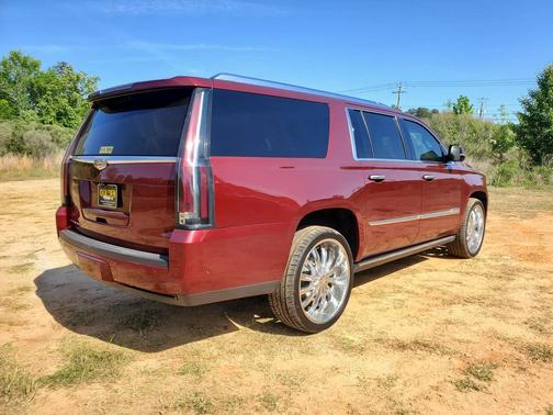Red 2018 Cadillac Escalade ESV Platinum
