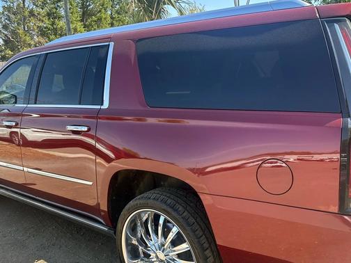 Red 2018 Cadillac Escalade ESV Platinum