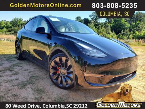 Black 2022 Tesla Model Y Performance AWD