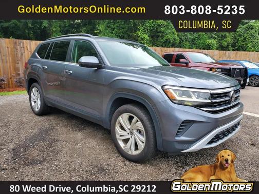 Gray 2021 Volkswagen Atlas 3.6L SE w/Technology