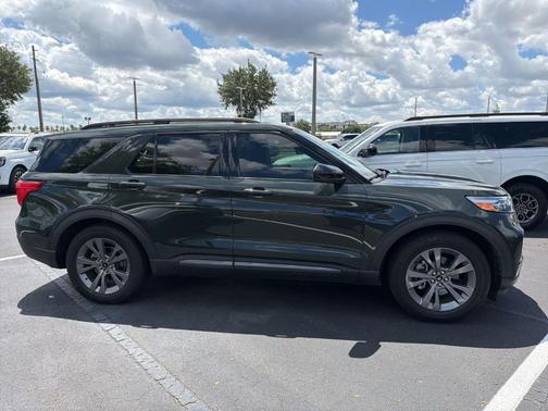 Green Metallic 2022 Ford Explorer XLT