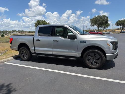 Silver Metallic 2024 Ford F-150 Lightning XLT