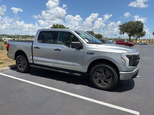 Silver Metallic 2024 Ford F-150 Lightning XLT