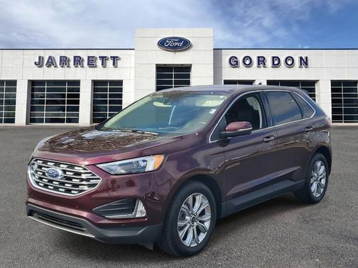 Burgundy 2024 Ford Edge Titanium