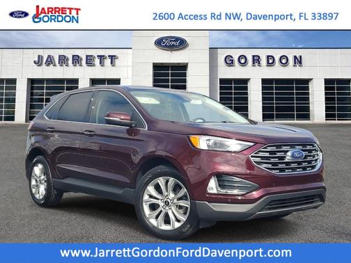 Burgundy 2024 Ford Edge Titanium
